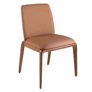 Hněd&aacute; koženkov&aacute; j&iacute;deln&iacute; židle Angel Cerd&aacute; No. 4135