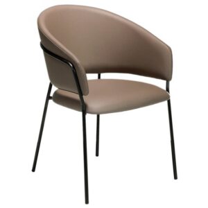 Hněd&aacute; koženkov&aacute; j&iacute;deln&iacute; židle Angel Cerd&aacute; No.4088