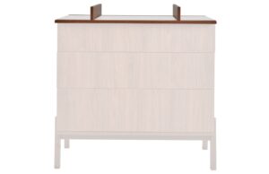 Hněd&aacute; n&aacute;stavba pro přebalovac&iacute; komodu Quax Ashi 96 x 65 cm