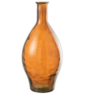 Hněd&aacute; skleněn&aacute; v&aacute;za J-line Bowie 60 cm