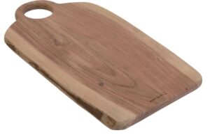 Hněd&eacute; ak&aacute;tov&eacute; serv&iacute;rovac&iacute; prk&eacute;nko Kave Home Syriana 20 x 40 cm