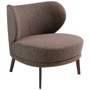 Hněd&eacute; čalouněn&eacute; křeslo Angel Cerd&aacute; No. 5079