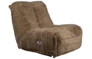 Hněd&eacute; čalouněn&eacute; polohovac&iacute; lounge křeslo DUTCHBONE HAMILTON