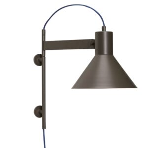 Hněd&eacute; kovov&eacute; n&aacute;stěnn&eacute; světlo H&uuml;bsch Studio