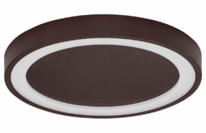 Hněd&eacute; kovov&eacute; stropn&iacute; LED světlo Nova Luce Nodi 45 cm