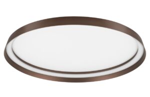 Hněd&eacute; kovov&eacute; stropn&iacute; LED světlo Nova Luce Ormi 60 cm