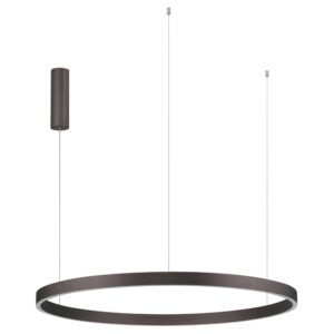 Hněd&eacute; kovov&eacute; z&aacute;věsn&eacute; LED světlo Nova Luce Elowen 98 cm