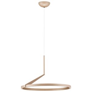 Hněd&eacute; kovov&eacute; z&aacute;věsn&eacute; LED světlo Nova Luce Tilia 60 cm