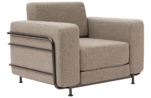 Hněd&eacute; l&aacute;tkov&eacute; rozkl&aacute;dac&iacute; křeslo Softline Silver