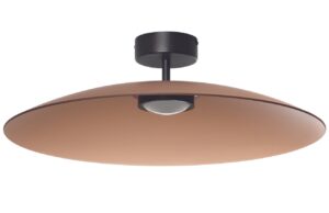 Hněd&eacute; skleněn&eacute; stropn&iacute; LED světlo Nova Luce Polifemo 60 cm