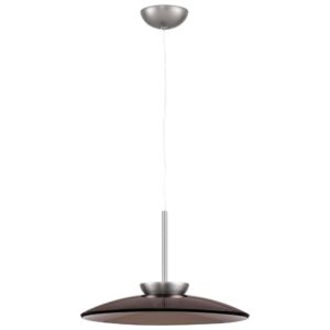 Hněd&eacute; skleněn&eacute; z&aacute;věsn&eacute; LED světlo Nova Luce Esti 50 cm