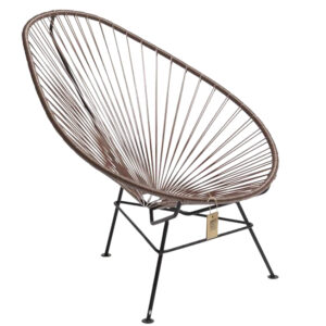 Hnědo &scaron;ed&eacute; zahradn&iacute; křeslo Acapulco