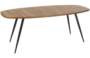 Hněd&yacute; dřevěn&yacute; j&iacute;deln&iacute; stůl J-line Tooky 200 x 90 cm