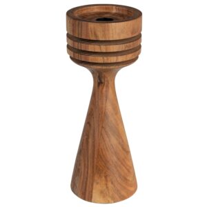 Hněd&yacute; dřevěn&yacute; sv&iacute;cen ZUIVER HOOVER