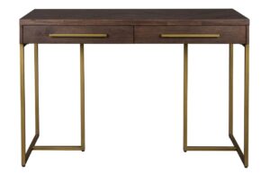 Hněd&yacute; dřevěn&yacute; toaletn&iacute; stolek DUTCHBONE Class 120 x 45 cm