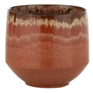 Hněd&yacute; keramick&yacute; květin&aacute;č J-line Alone 24