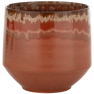 Hněd&yacute; keramick&yacute; květin&aacute;č J-line Alone 32