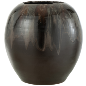 Hněd&yacute; keramick&yacute; květin&aacute;č J-line Potta 50 cm