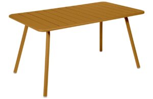 Hněd&yacute; kovov&yacute; stůl Fermob Luxembourg 143 x 80 cm