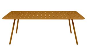 Hněd&yacute; kovov&yacute; stůl Fermob Luxembourg 207 x 100 cm