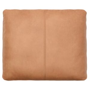 Hněd&yacute; kožen&yacute; pol&scaron;t&aacute;ř Kave Home Blok 50 x 60 cm