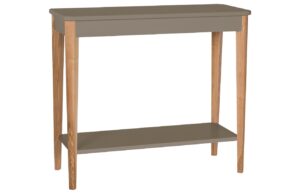 Hněd&yacute; lakovan&yacute; toaletn&iacute; stolek RAGABA ASHME 85 x 35 cm