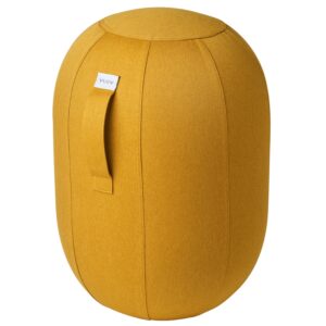 Hořčicově žlut&aacute; balančn&iacute; stolička VLUV KAPSUL LEIV 52 cm