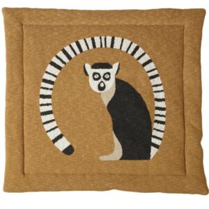 Hořčicově žlut&aacute; hrac&iacute; deka Quax Maki 100 x 100 cm