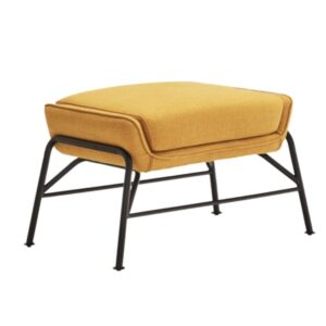 Hořčicově žlut&aacute; l&aacute;tkov&aacute; podnožka Teulat Sadira 43 x 69 cm