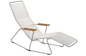 Houe B&iacute;l&eacute; plastov&eacute; zahradn&iacute; leh&aacute;tko Click