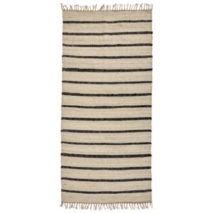 House Doctor B&eacute;žov&yacute; jutov&yacute; pruhovan&yacute; koberec Sima 90 x 200 cm
