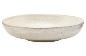 House Doctor B&iacute;l&yacute; kameninov&yacute; hlubok&yacute; tal&iacute;ř Pion 19 cm