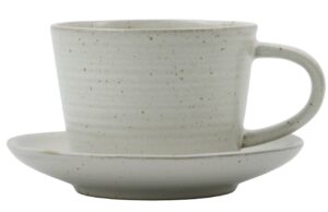 House Doctor B&iacute;l&yacute; kameninov&yacute; &scaron;&aacute;lek s pod&scaron;&aacute;lkem Pion 230 ml