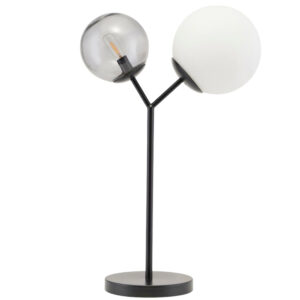 House Doctor Čern&aacute; dvojit&aacute; stoln&iacute; lampa Gideon