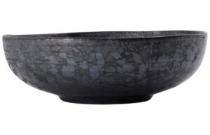 House Doctor Čern&aacute; kameninov&aacute; miska Pion 22 cm