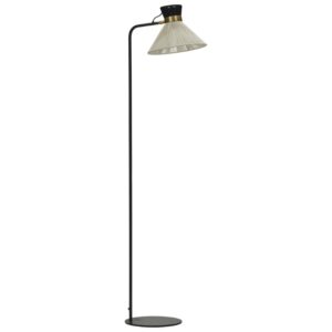 House Doctor Čern&aacute; kovov&aacute; stojac&iacute; lampa Cord 132 cm
