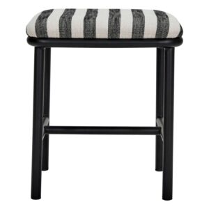 House Doctor Černob&iacute;l&aacute; čalouněn&aacute; stolička Toda 45 cm