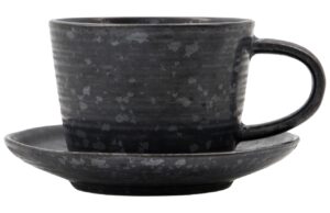 House Doctor Čern&yacute; kameninov&yacute; &scaron;&aacute;lek s pod&scaron;&aacute;lkem Pion 230 ml