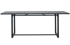 House Doctor Čern&yacute; kovov&yacute; zahradn&iacute; stůl Helo 200 x 90 cm