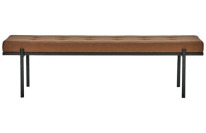 House Doctor Hněd&aacute; koženkov&aacute; lavice Lao 160 cm