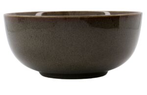 House Doctor Hnědozelen&aacute; keramick&aacute; miska Lake 22 cm