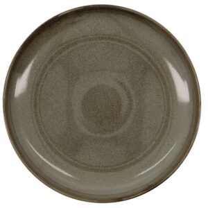 House Doctor Hnědozelen&yacute; keramick&yacute; hlubok&yacute; tal&iacute;ř Lake 30 cm