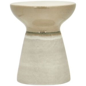 House Doctor P&iacute;skově hněd&yacute; keramick&yacute; odkl&aacute;dac&iacute; stolek Pablo 36 cm