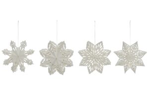 House Doctor Set čtyř pap&iacute;rov&yacute;ch v&aacute;nočn&iacute;ch ozdob Ornaments