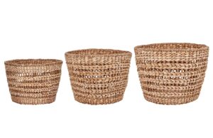 House Doctor Set tř&iacute; pleten&yacute;ch &uacute;ložn&yacute;ch ko&scaron;ů Ramla