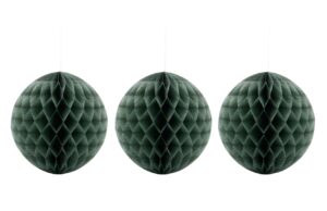 House Doctor Set tř&iacute; zelen&yacute;ch pap&iacute;rov&yacute;ch v&aacute;nočn&iacute;ch ozdob Ornaments