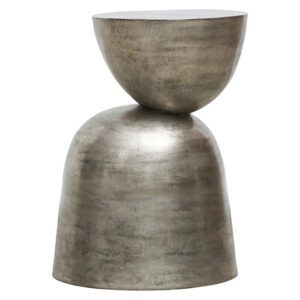 House Doctor Stř&iacute;brn&yacute; odkl&aacute;dac&iacute; kovov&yacute; stolek Heena