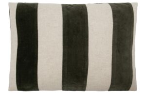 House Doctor Zeleno-b&iacute;l&yacute; povlak na pol&scaron;t&aacute;ř Sono 40 x 60 cm