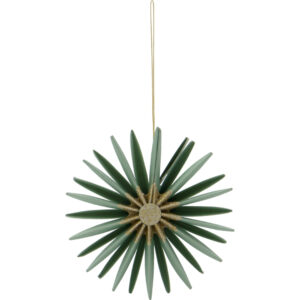 House Doctor Zeleno-zlat&eacute; pap&iacute;rov&eacute; v&aacute;nočn&iacute; ozdoby Stari 8 cm