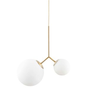 House Doctor Zlat&eacute; dvojit&eacute; z&aacute;věsn&eacute; světlo Gideon